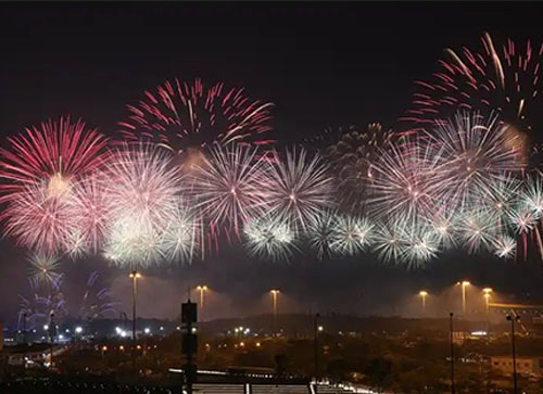 金山区焰火晚会